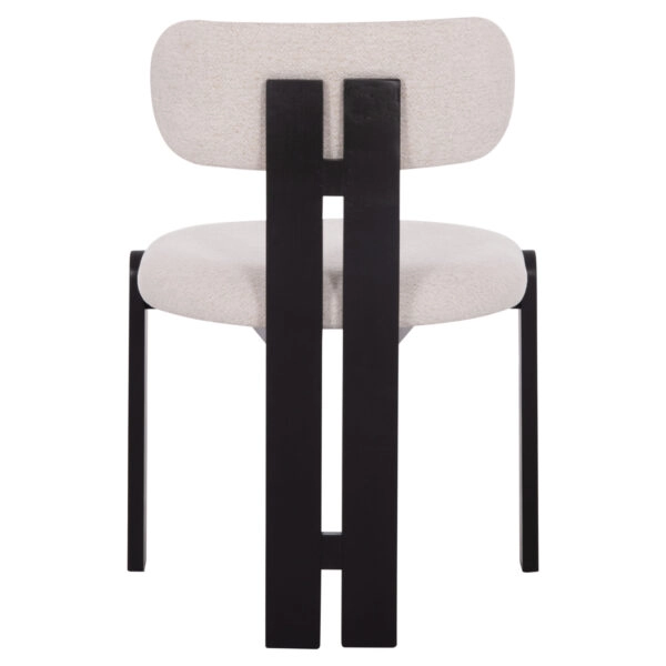 ΚΑΡΕΚΛΑ ΤΡΑΠΕΖΑΡΙΑΣ KARVO HM18252.02 ΕΚΡΟΥ ΥΦΑΣΜΑ--ΞΥΛΟ ΣΕ ΜΑΥΡΟ 57x50x78,5Υεκ.