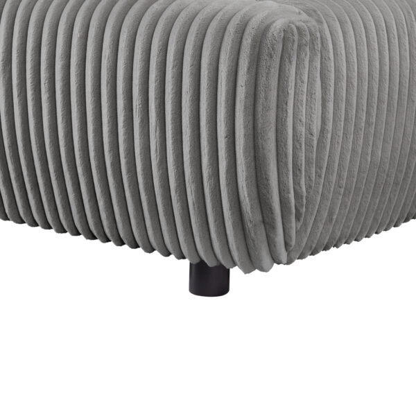 ΚΡΕΒΑΤΙ ΔΙΠΛΟ ΜΕ ΑΠΟΘ.ΧΩΡΟ KALLY HM729.01 ΓΚΡΙ FEAUX FUR ΥΦΑΣΜΑ--ΣΤΡΩΜΑ 160x200εκ