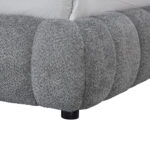 ΚΡΕΒΑΤΙ ΔΙΠΛΟ ΜΕ ΑΠΟΘ.ΧΩΡΟ MALFOY HM730.01 ΓΚΡΙ ΜΠΟΥΚΛΕ ΥΦΑΣΜΑ--ΣΤΡΩΜΑ 160x200εκ