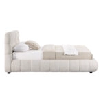 ΚΡΕΒΑΤΙ ΔΙΠΛΟ ΜΕ ΑΠΟΘ.ΧΩΡΟ MALFOY HM730.03 ΜΠΕΖ ΜΠΟΥΚΛΕ ΥΦΑΣΜΑ--ΣΤΡΩΜΑ 160x200εκ