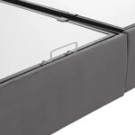 ΚΡΕΒΑΤΙ ΜΕ ΣΤΡΩΜΑ ΔΙΠΛΟ MALENA HM21164 ΓΚΡΙ ΒΕΛΟΥΔΟ & ΑΠΟΘ.ΧΩΡΟΣ-ΓΙΑ 160x200εκ.