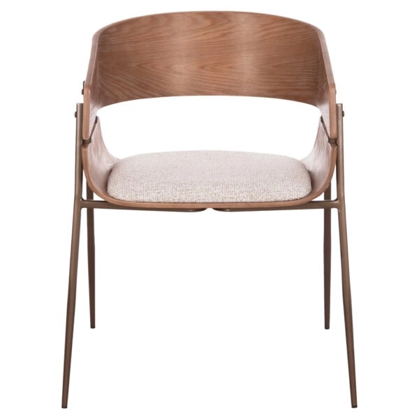 ΠΟΛΥΘΡΟΝΑ KRILL HM18254.01 PLYWOOD ΣΕ WHITEWASH--ΜΕΤΑΛΛΟ ΣΕ ΧΑΛΚΙΝΟ 55,5x55x72Υεκ.