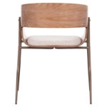 ΠΟΛΥΘΡΟΝΑ KRILL HM18254.01 PLYWOOD ΣΕ WHITEWASH--ΜΕΤΑΛΛΟ ΣΕ ΧΑΛΚΙΝΟ 55,5x55x72Υεκ.