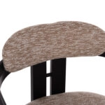 ΠΟΛΥΘΡΟΝΑ ΤΡΑΠΕΖΑΡΙΑΣ KALL HM18247.02 ΚΑΦΕ ΥΦΑΣΜΑ--PLYWOOD ΣΕ ΜΑΥΡΟ 56x45x73Υεκ
