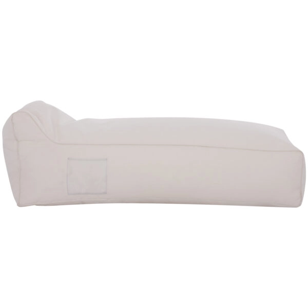 ΠΟΥΦ ΞΑΠΛΩΣΤΡΑ WADELIN HM5774.11 ΜΕ TEXTILINE ΛΕΥΚΟ 190x80x40-60Υ εκ.