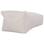 ΠΟΥΦ ΞΑΠΛΩΣΤΡΑ WADELIN HM5774.11 ΜΕ TEXTILINE ΛΕΥΚΟ 190x80x40-60Υ εκ.