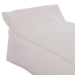 ΠΟΥΦ ΞΑΠΛΩΣΤΡΑ WADELIN HM5774.11 ΜΕ TEXTILINE ΛΕΥΚΟ 190x80x40-60Υ εκ.