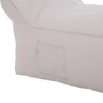 ΠΟΥΦ ΞΑΠΛΩΣΤΡΑ WADELIN HM5774.11 ΜΕ TEXTILINE ΛΕΥΚΟ 190x80x40-60Υ εκ.