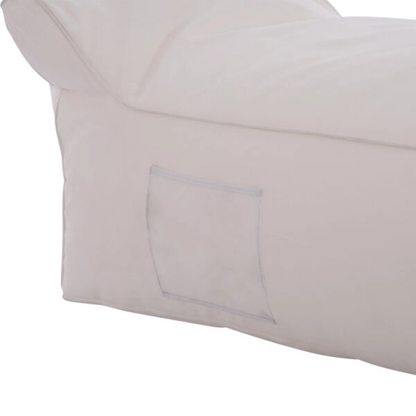 ΠΟΥΦ ΞΑΠΛΩΣΤΡΑ WADELIN HM5774.11 ΜΕ TEXTILINE ΛΕΥΚΟ 190x80x40-60Υ εκ.