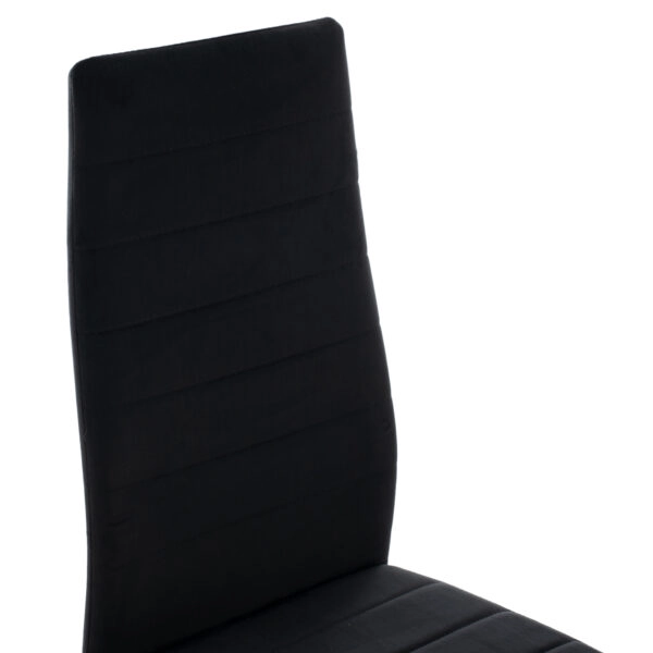 ΣΕΤ ΤΡΑΠΕΖΑΡΙΑΣ 5ΤΜΧ MINIMAL HM21173 MDF TOP ΜΑΥΡΟ-ΒΕΛΟΥΔΟ & ΜΕΤΑΛΛΟ ΜΑΥΡΟ