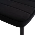 ΣΕΤ ΤΡΑΠΕΖΑΡΙΑΣ 5ΤΜΧ MINIMAL HM21173 MDF TOP ΜΑΥΡΟ-ΒΕΛΟΥΔΟ & ΜΕΤΑΛΛΟ ΜΑΥΡΟ