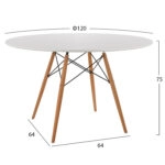 ΣΕΤ ΤΡΑΠΕΖΑΡΙΑΣ 5ΤΜΧ MAGGIE HM21186 MDF TOP & ΠΟΛΥΠΡΟΠΥΛΕΝΙΟ ΣΕ ΛΕΥΚΟ ΧΡΩΜΑ