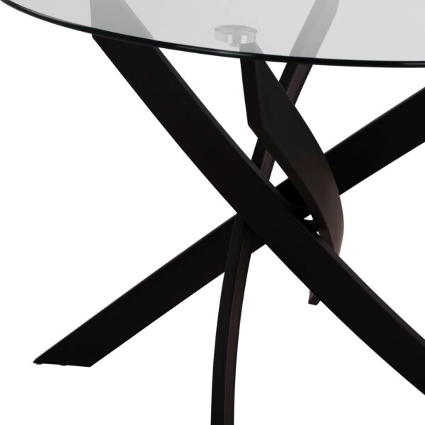 ΣΕΤ ΤΡΑΠΕΖΑΡΙΑΣ 5ΤΜΧ LADY HM21199.02 ΓΥΑΛΙ--ΜΕΤΑΛΛΟ ΣΕ ΜΑΥΡΟ & ΒΕΛΟΥΔΟ ΣΑΠΙΟ ΜΗΛΟ