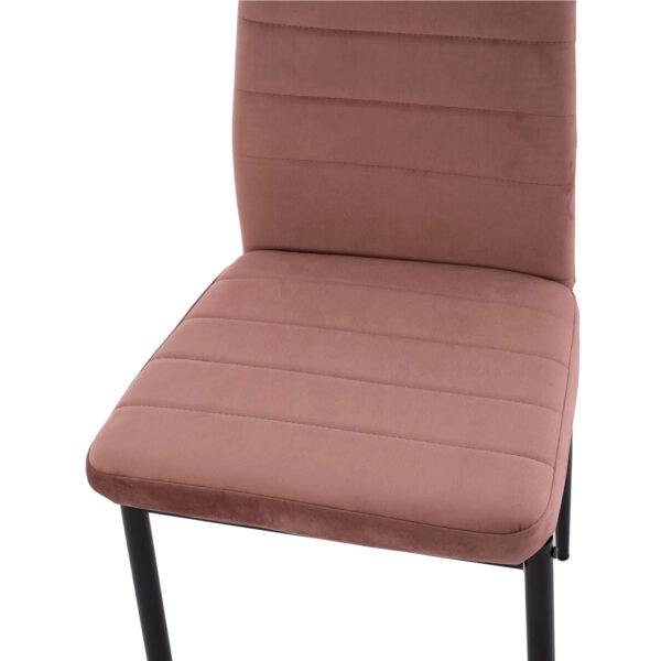 ΣΕΤ ΤΡΑΠΕΖΑΡΙΑΣ 5ΤΜΧ LADY HM21199.02 ΓΥΑΛΙ--ΜΕΤΑΛΛΟ ΣΕ ΜΑΥΡΟ & ΒΕΛΟΥΔΟ ΣΑΠΙΟ ΜΗΛΟ