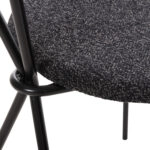 ΣΕΤ ΤΡΑΠΕΖΑΡΙΑΣ 5ΤΜΧ BROLIN HM21200 MDF TOP & ΜΕΤΑΛΛΟ ΜΑΥΡΟ-ΣΚΟΥΡΟ ΓΚΡΙ ΥΦΑΣΜΑ