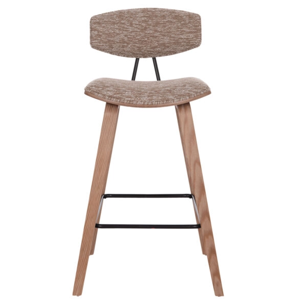 ΣΚΑΜΠΟ ΜΠΑΡ ΜΕΣ.ΥΨΟΥΣ INOVER HM9984.01 PLYWOOD ΣΕ WHITEWASH-ΚΑΦΕ ΥΦΑΣΜΑ 50x48x90Υεκ.