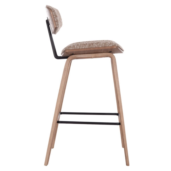 ΣΚΑΜΠΟ ΜΠΑΡ ΜΕΣ.ΥΨΟΥΣ INOVER HM9984.01 PLYWOOD ΣΕ WHITEWASH-ΚΑΦΕ ΥΦΑΣΜΑ 50x48x90Υεκ.