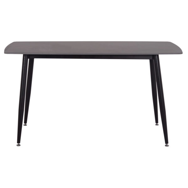 ΤΡΑΠΕΖΙ RAVEN HM18149.02 ΚΕΡΑΜΙΚΟ TOP ΑΝΘΡΑΚΙ ΜΑΡΜΑΡΟ-ΜΑΥΡΟ ΜΕΤΑΛΛΟ 140x80x74Υεκ.