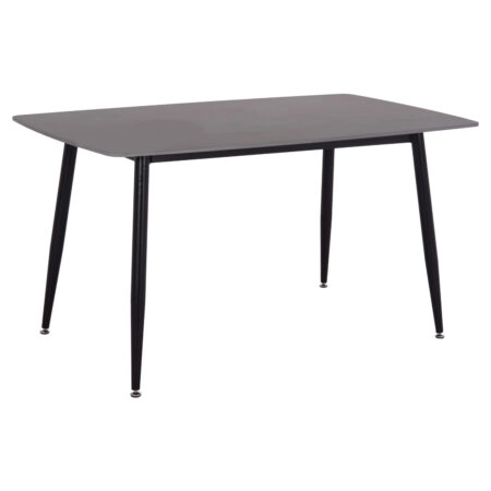 ΤΡΑΠΕΖΙ RAVEN HM18149.02 ΚΕΡΑΜΙΚΟ TOP ΑΝΘΡΑΚΙ ΜΑΡΜΑΡΟ-ΜΑΥΡΟ ΜΕΤΑΛΛΟ 140x80x74Υεκ.