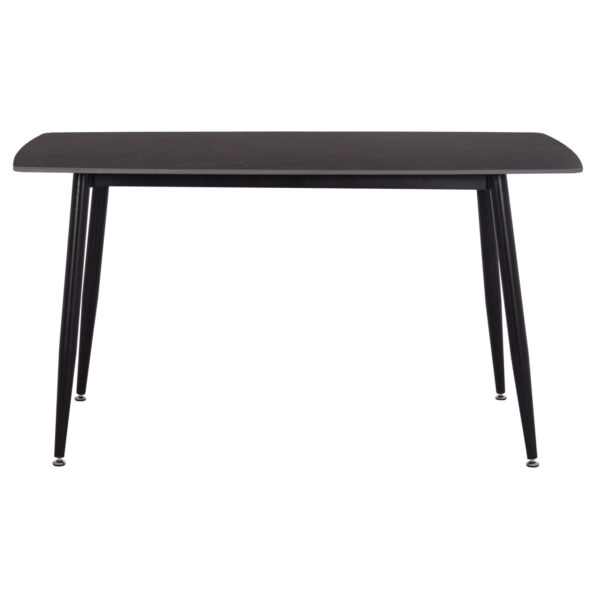 ΤΡΑΠΕΖΙ RAVEN HM18149.02 ΚΕΡΑΜΙΚΟ TOP ΑΝΘΡΑΚΙ ΜΑΡΜΑΡΟ-ΜΑΥΡΟ ΜΕΤΑΛΛΟ 140x80x74Υεκ.