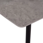 ΤΡΑΠΕΖΙ RAVEN HM18149.13 ΚΕΡΑΜΙΚΟ TOP ΓΚΡΙ ΜΑΡΜΑΡΟ-ΜΑΥΡΟ ΜΕΤΑΛΛΟ 140x80x74Υεκ.