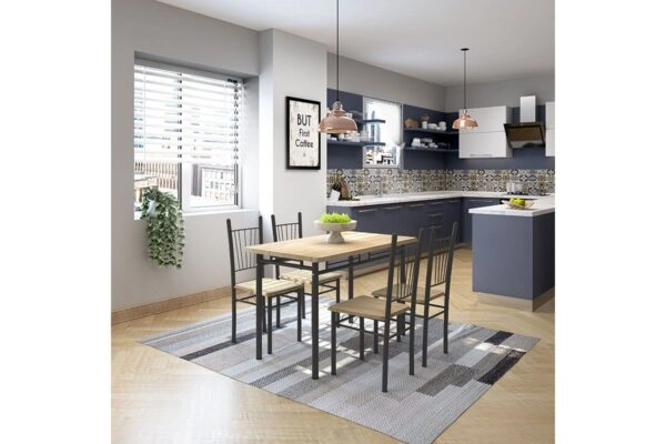 Τραπέζι Σετ (4+1) BLUE DAWN Sonoma 120x68x75cm