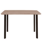 ΤΡΑΠΕΖΙ ΤΡΑΠΕΖΑΡΙΑΣ PALANI 110X70 SONAMA ΜΕ ΜΑΥΡΑ ΠΟΔΙΑ HM8333