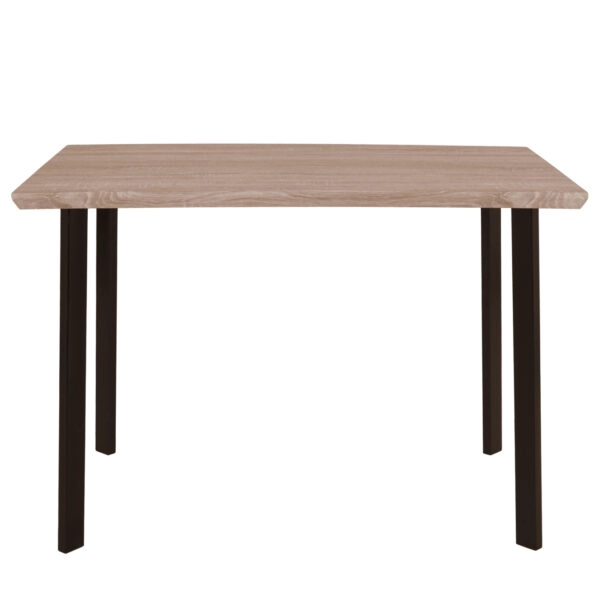 ΤΡΑΠΕΖΙ ΤΡΑΠΕΖΑΡΙΑΣ PALANI 110X70 SONAMA ΜΕ ΜΑΥΡΑ ΠΟΔΙΑ HM8333