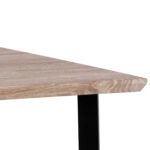 ΤΡΑΠΕΖΙ ΤΡΑΠΕΖΑΡΙΑΣ PALANI 110X70 SONAMA ΜΕ ΜΑΥΡΑ ΠΟΔΙΑ HM8333