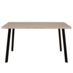 ΤΡΑΠΕΖΙ ΤΡΑΠΕΖΑΡΙΑΣ OFIRA 140X80 SONAMA ΜΕ ΜΑΥΡΑ ΠΟΔΙΑ HM8374