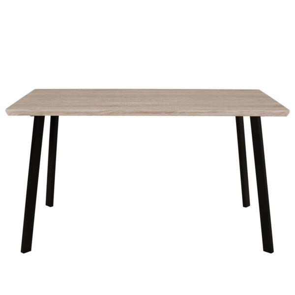 ΤΡΑΠΕΖΙ ΤΡΑΠΕΖΑΡΙΑΣ OFIRA 140X80 SONAMA ΜΕ ΜΑΥΡΑ ΠΟΔΙΑ HM8374