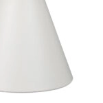 Βοηθητικά τραπέζια Coozlin Inart sintered stone σε απόχρωση λευκό μαρμάρου με λευκό μέταλλο