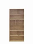 Βιβλιοθήκη Evergin  mdf σε oak απόχρωση 80x30x180εκ