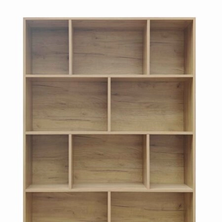 Βιβλιοθήκη Evergin  mdf σε oak απόχρωση 100x30x135εκ