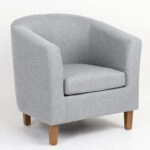 Πολυθρόνα ArteLibre FIORELLA Γκρι Ύφασμα 73x69x75cm