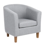 Πολυθρόνα ArteLibre FIORELLA Γκρι Ύφασμα 73x69x75cm