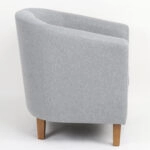 Πολυθρόνα ArteLibre FIORELLA Γκρι Ύφασμα 73x69x75cm