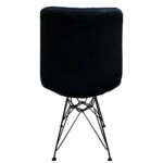 Καρέκλα Τραπεζαρίας ArteLibre SELVA Vintage Μαύρο PU/Μέταλλο 43x57x81cm