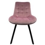 Καρέκλα Τραπεζαρίας ArteLibre BRISA Σάπιο Μήλο/Μαύρο Βελούδο/Μέταλλο 53x60x85cm