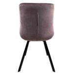 Καρέκλα Τραπεζαρίας ArteLibre BRISA Σάπιο Μήλο/Μαύρο Βελούδο/Μέταλλο 53x60x85cm