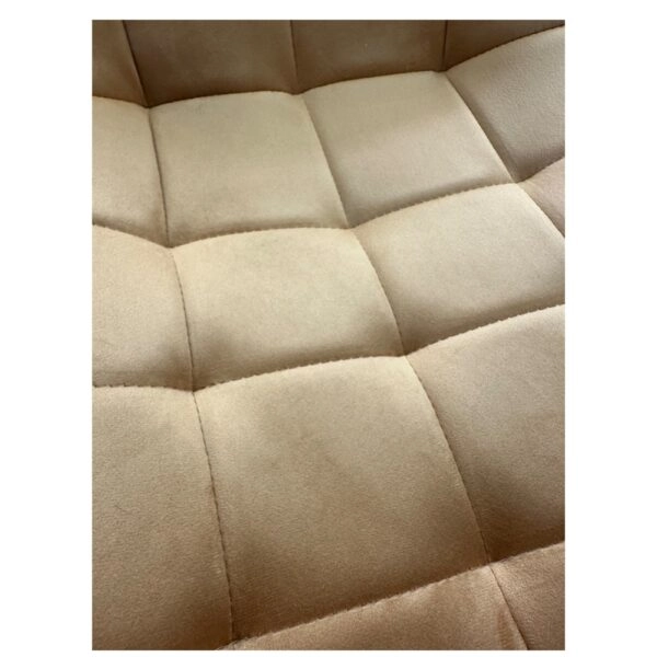 Καρέκλα Τραπεζαρίας ArteLibre BRISA Μπεζ/Μαύρο Βελούδο/Μέταλλο 53x60x85cm