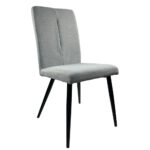 Καρέκλα Τραπεζαρίας ArteLibre FANDANGO Γκρι/Μαύρο Ύφασμα/Μέταλλο 43x56x97cm