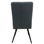 Καρέκλα Τραπεζαρίας ArteLibre FANDANGO Γκρι/Μαύρο Ύφασμα/Μέταλλο 43x56x97cm