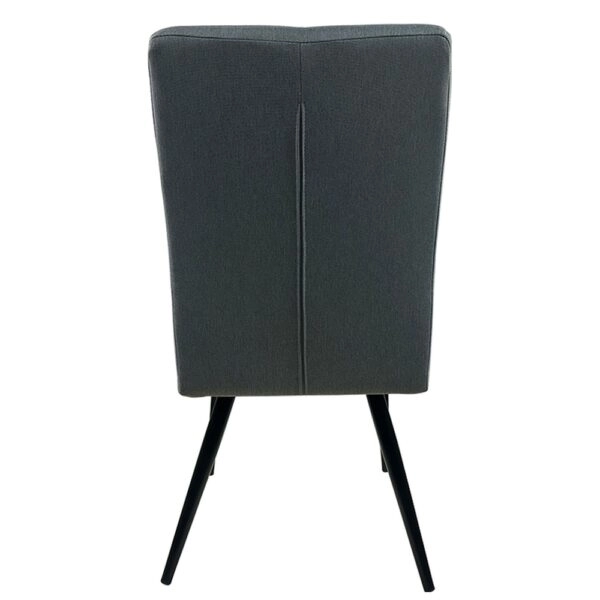 Καρέκλα Τραπεζαρίας ArteLibre FANDANGO Γκρι/Μαύρο Ύφασμα/Μέταλλο 43x56x97cm