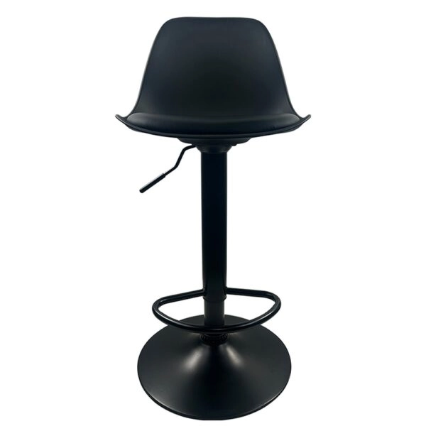 Σκαμπό Bar ArteLibre AMADA Μαύρο PP/Μέταλλο 41x40x79-89cm