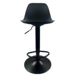 Σκαμπό Bar ArteLibre AMADA Μαύρο PP/Μέταλλο 41x40x79-89cm