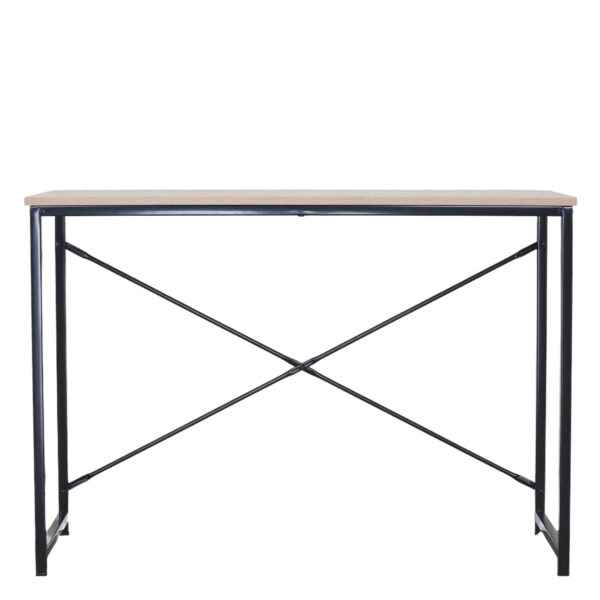 Γραφείο ArteLibre HALDEN Δρυς/Μαύρο Μοριοσανίδα/Μέταλλο 100x40x70cm