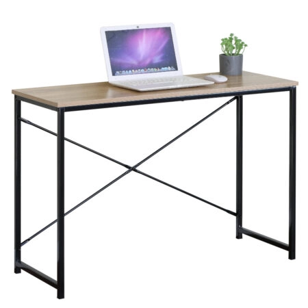 Γραφείο ArteLibre HALDEN Δρυς/Μαύρο Μοριοσανίδα/Μέταλλο 100x40x70cm