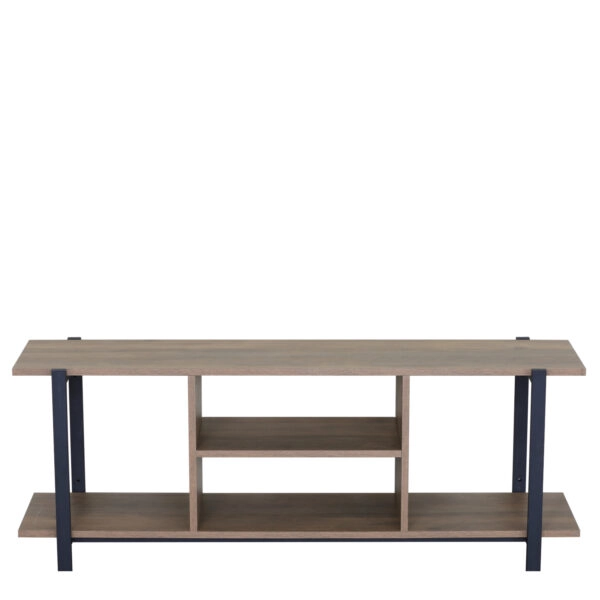 Έπιπλο Τηλεόρασης ArteLibre PENWYN Καφέ/Μαύρο Μοριοσανίδα/Μέταλλο 120x35x46cm