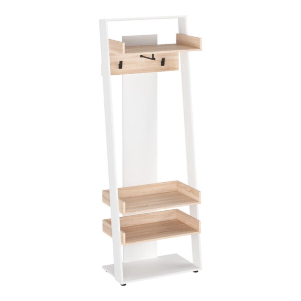 Έπιπλο εισόδου Sciove σε λευκή-φυσική απόχρωση 70x40x200εκ